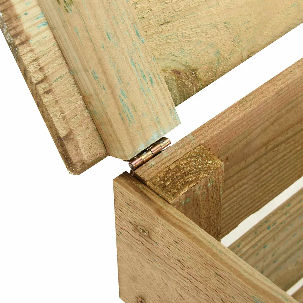 Lentų sodo kompostavimo dėžė 2 pcs Žalia 110 x 58 x 113 cm