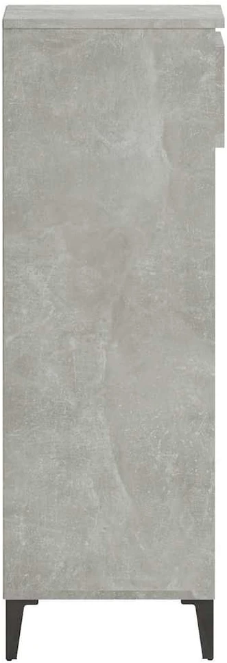 Lentyna batams, betono pilka, 40x36x105cm, apdirbta mediena