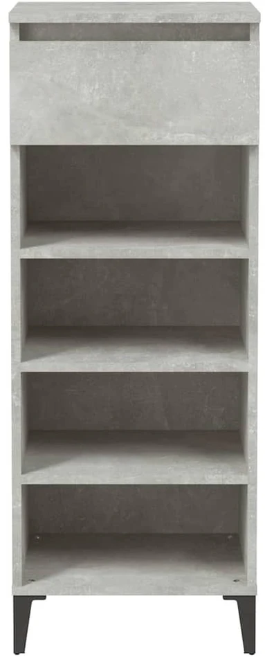 Lentyna batams, betono pilka, 40x36x105cm, apdirbta mediena
