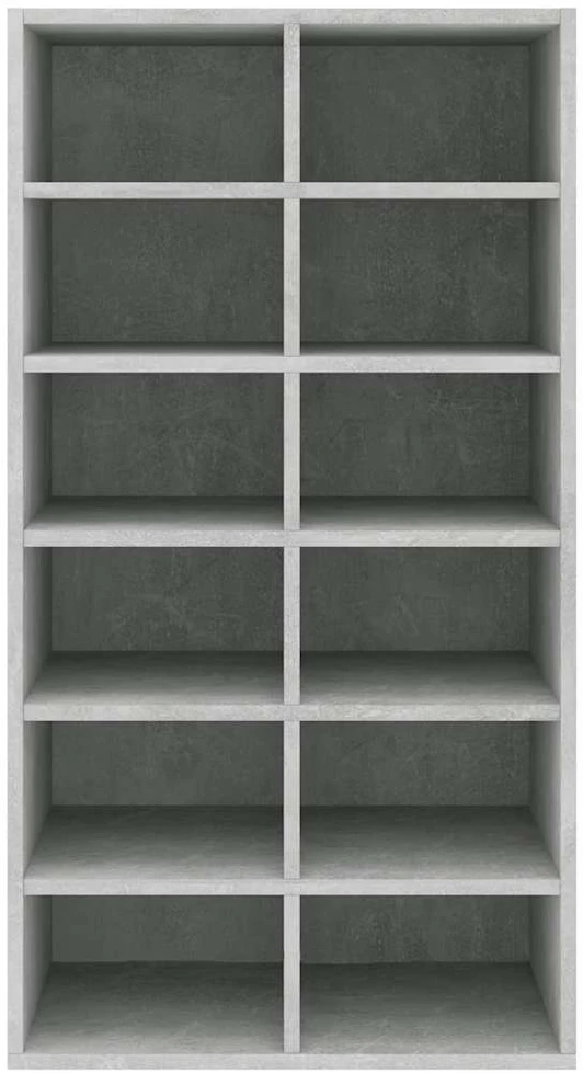 Lentyna batams, betono pilkos spalvos, 54x34x100,5cm, mediena