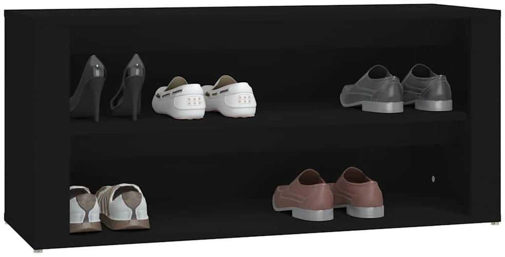 Lentyna batams, juodos spalvos, 100x35x45cm, apdirbta mediena