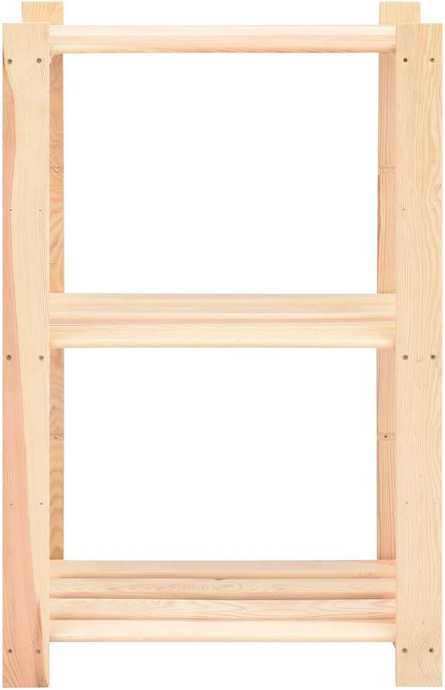 Lentyna daiktams, 3 aukštų, 60x38x90cm, pušies masyvas, 150kg