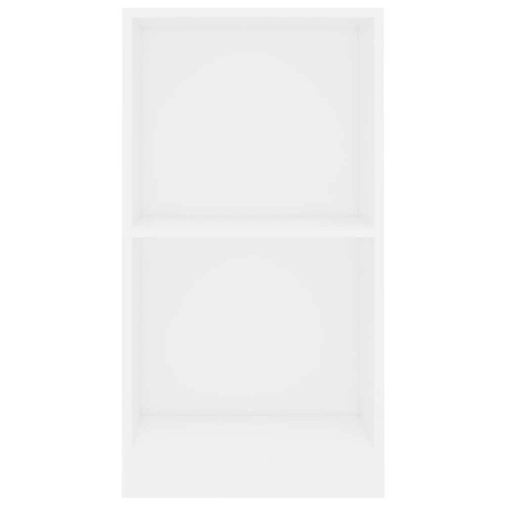 Lentyna knygoms, baltos spalvos, 40x24x75cm, apdirbta mediena