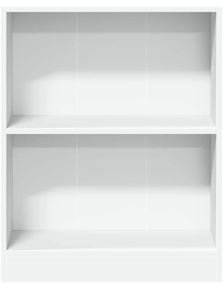 Lentyna knygoms, baltos spalvos, 60x24x76 cm, mediena