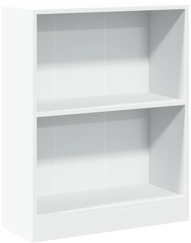 Lentyna knygoms, baltos spalvos, 60x24x76 cm, mediena