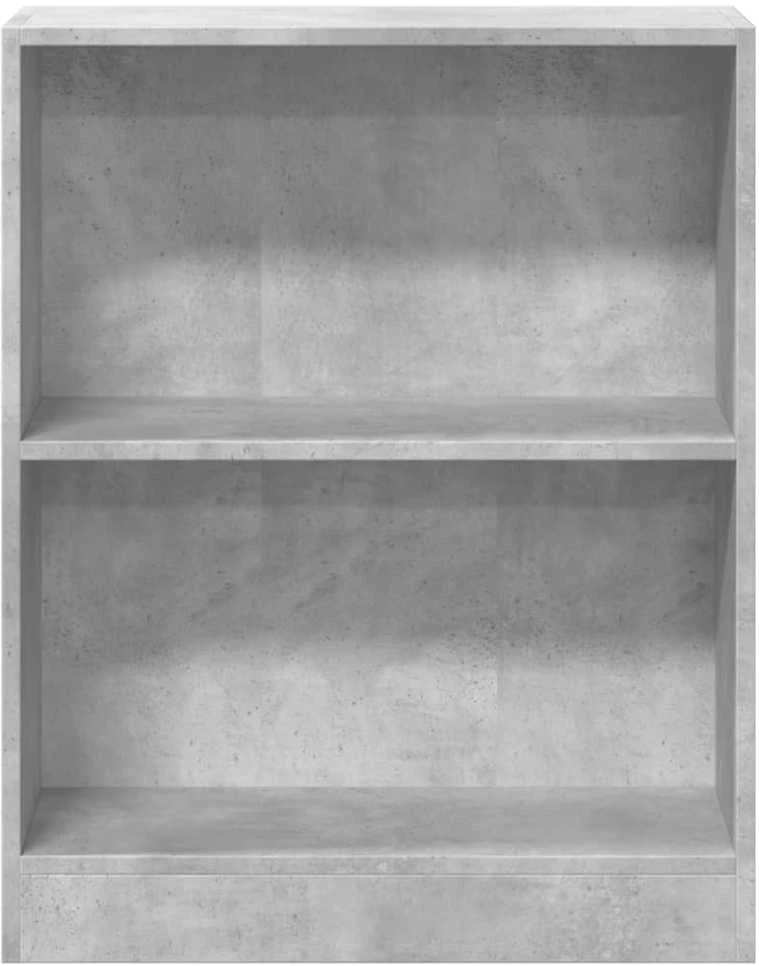 Lentyna knygoms, betono pilkos spalvos, 60x24x76 cm, mediena