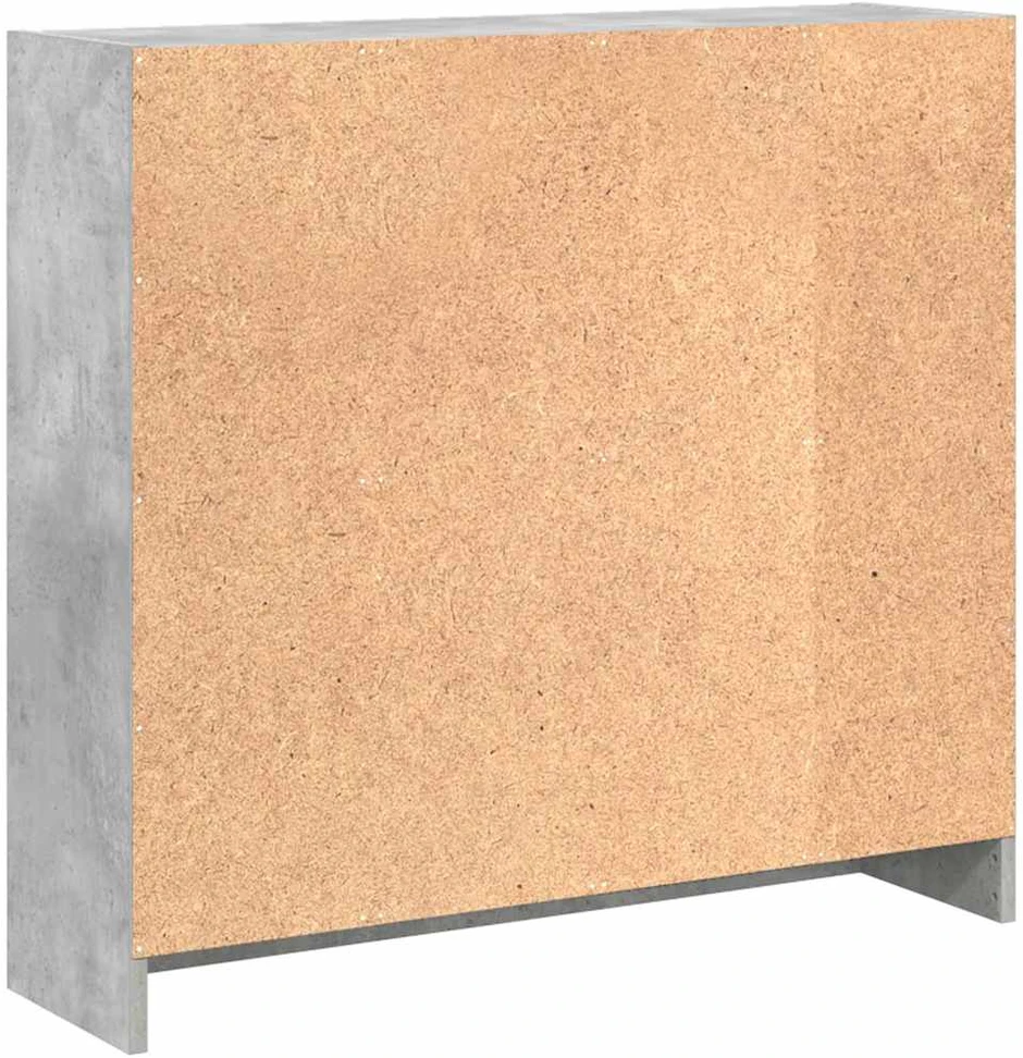 Lentyna knygoms, betono pilkos spalvos, 80x24x75cm, MDP