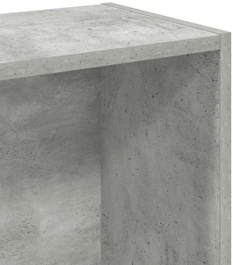 Lentyna knygoms, betono pilkos spalvos, 80x24x75cm, MDP