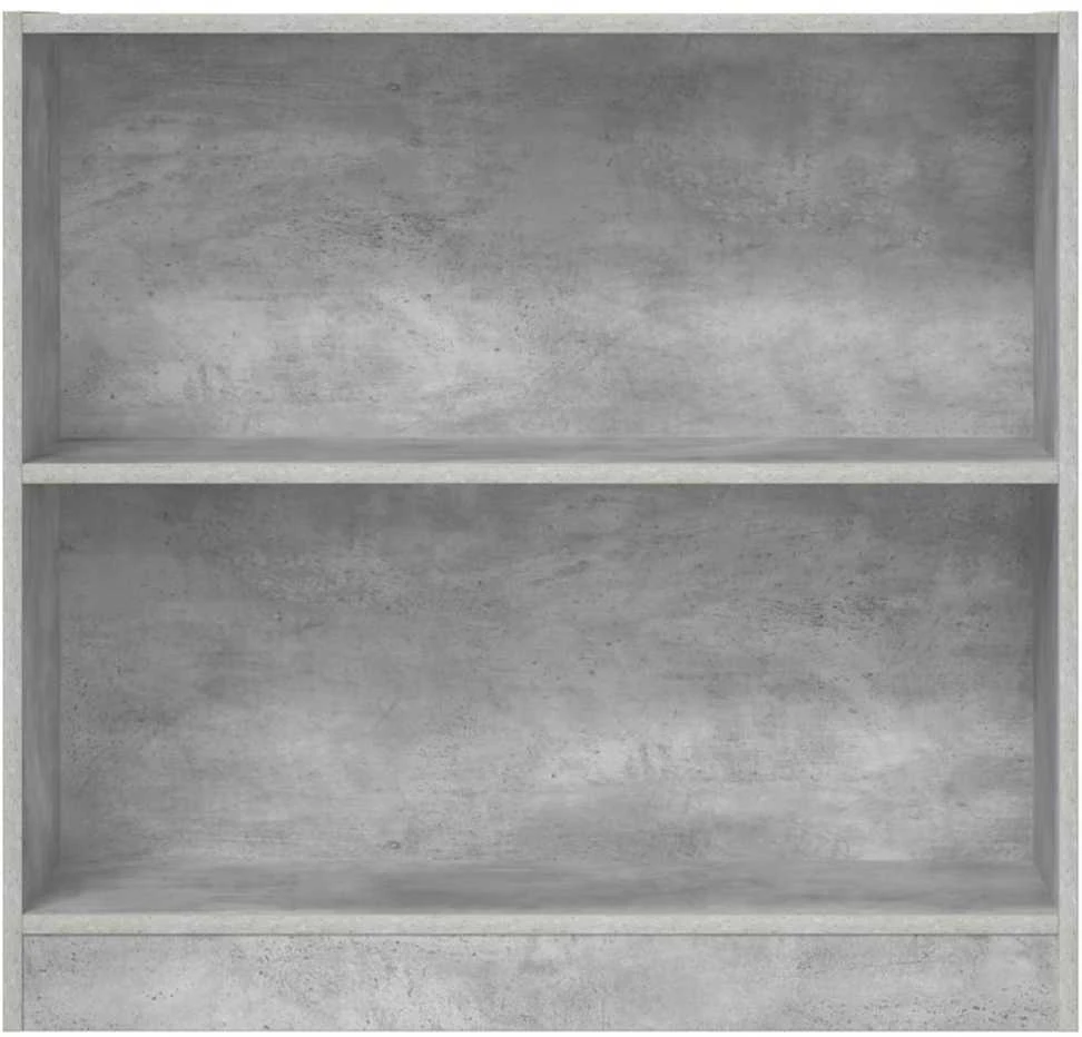 Lentyna knygoms, betono pilkos spalvos, 80x24x75cm, MDP
