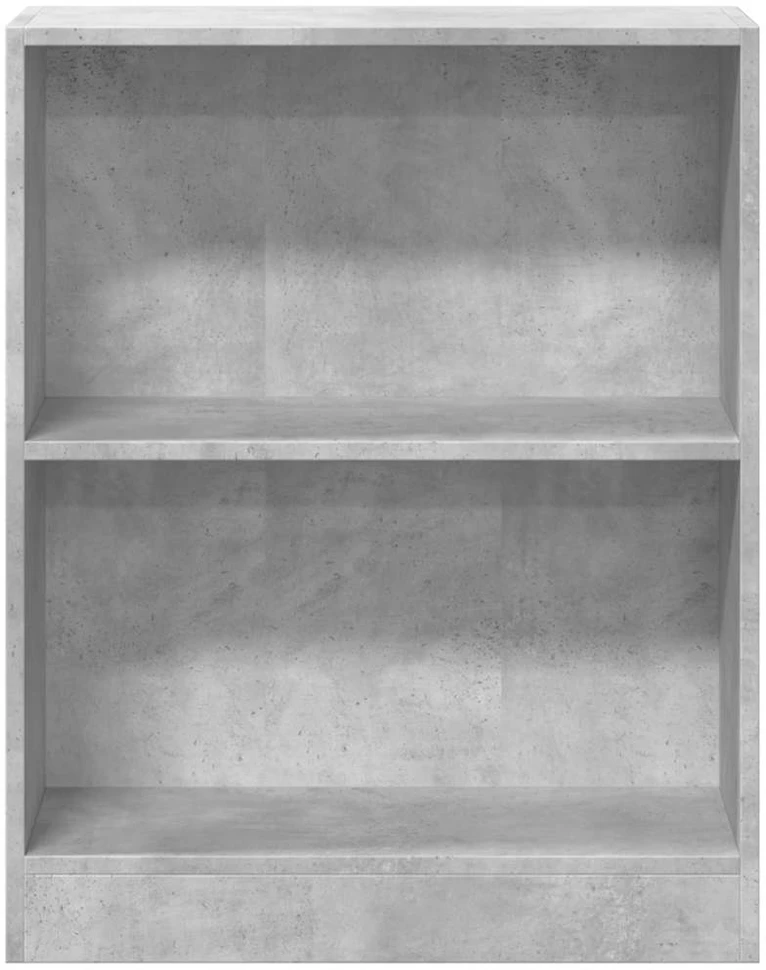 Lentyna knygoms, betono pilkos spalvos, 60x24x76 cm, mediena