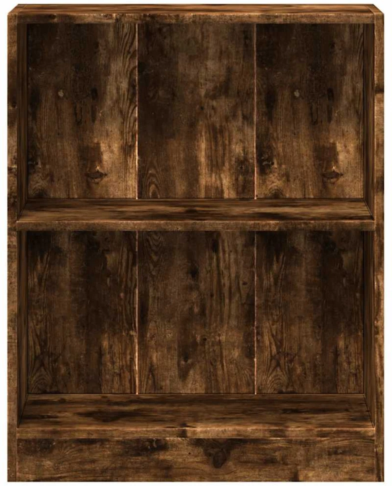 Lentyna knygoms, dūminio ąžuolo spalvos, 60x24x76 cm, mediena