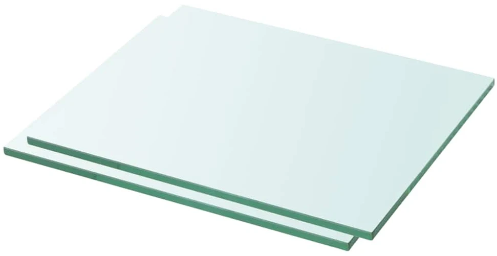 Lentynos, 2vnt., skaidrios, 30x20cm, stiklo plokštė (243809x2)
