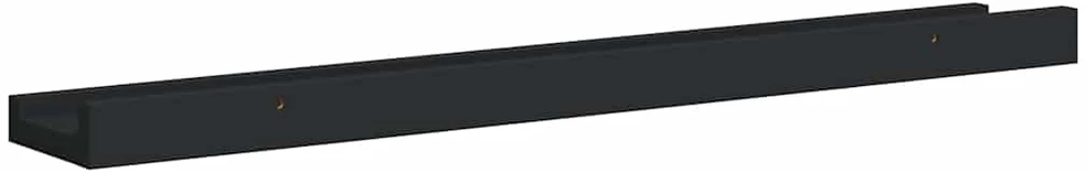 Lentynos nuotraukų rėmeliams, 2vnt., juodos, 60x9x3cm, MDF