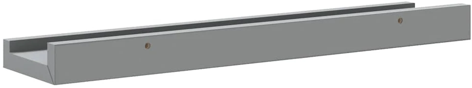 Lentynos nuotraukų rėmeliams, 2vnt., pilkos, 40x9x3cm, MDF