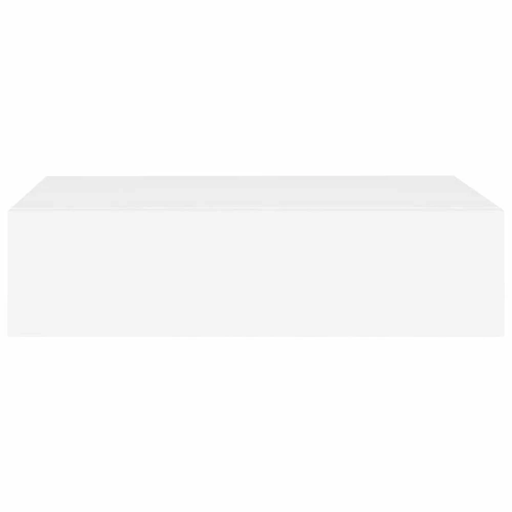Lentynos su stalčiais, 2vnt., baltos, 40x23,5x10cm, MDF