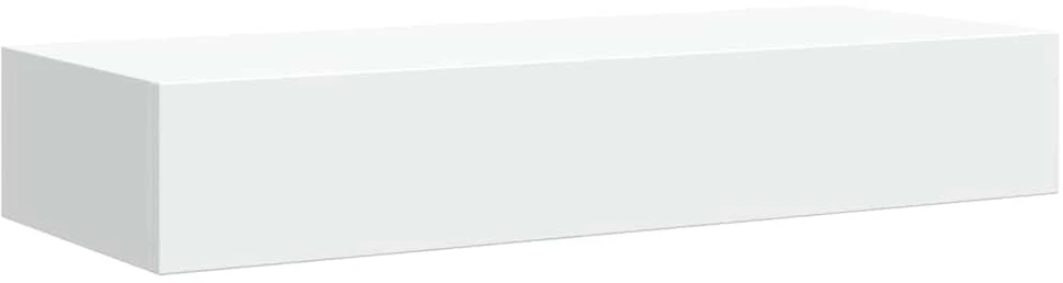 Lentynos su stalčiais, 2vnt., baltos, 60x23,5x10cm, MDF