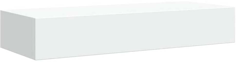 Lentynos su stalčiais, 2vnt., baltos, 60x23,5x10cm, MDF