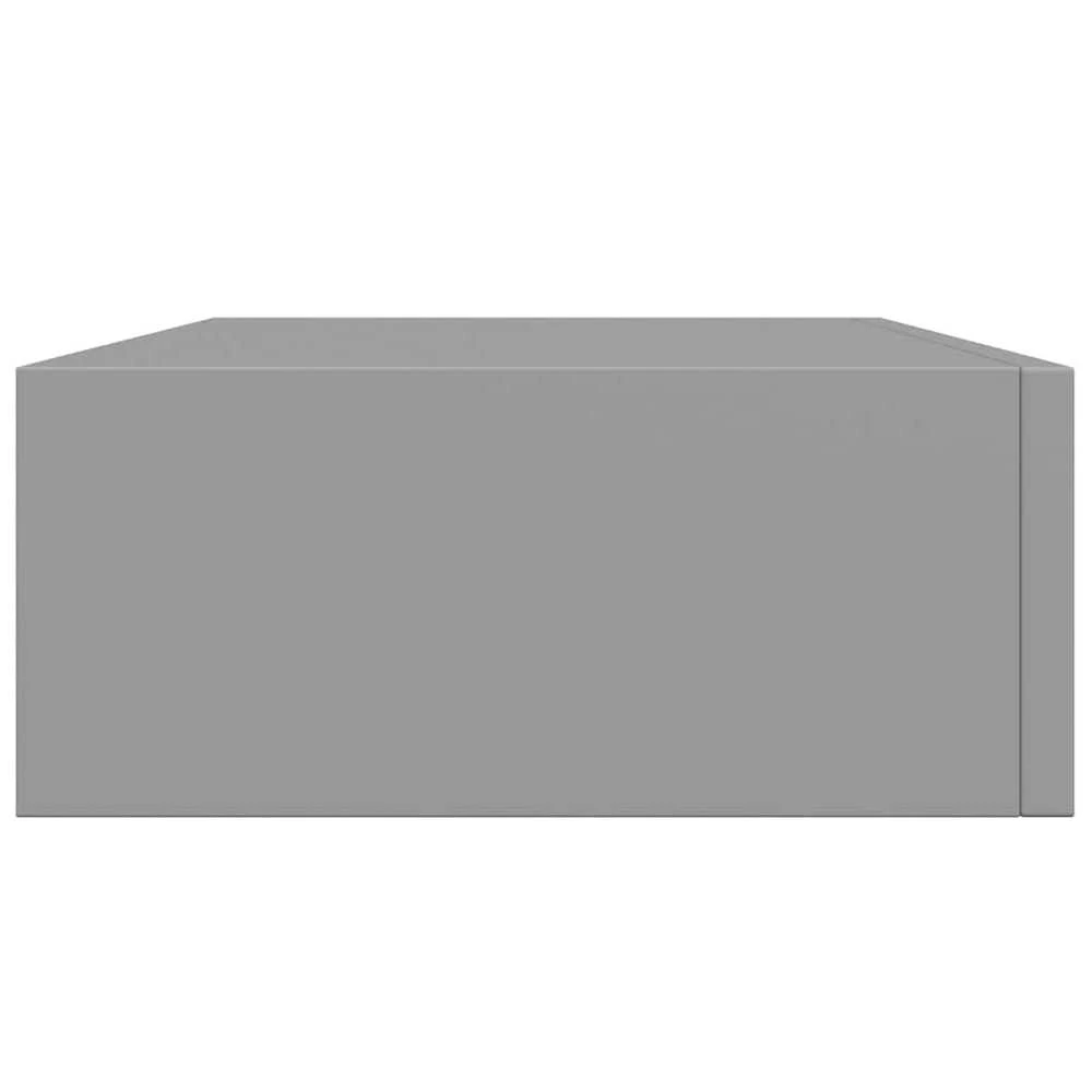 Lentynos su stalčiais, 2vnt., pilkos, 40x23,5x10cm, MDF