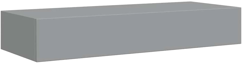 Lentynos su stalčiais, 2vnt., pilkos, 60x23,5x10cm, MDF