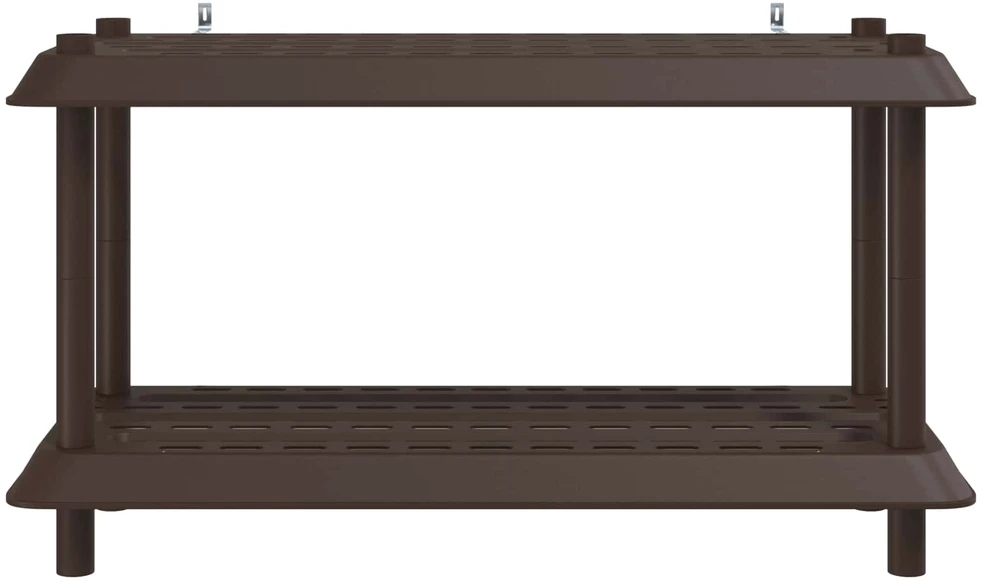 Lentynų sistema 2 lygiai 100 x 40 x 55,5 cm PP Ruda