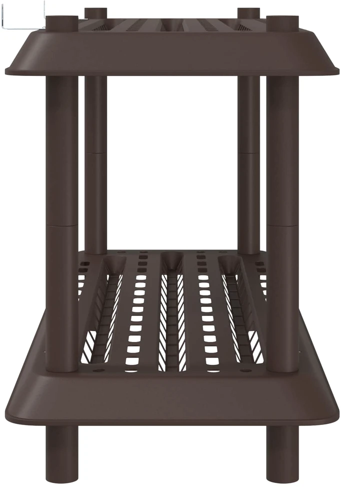 Lentynų sistema 2 lygiai 100 x 40 x 55,5 cm PP Ruda