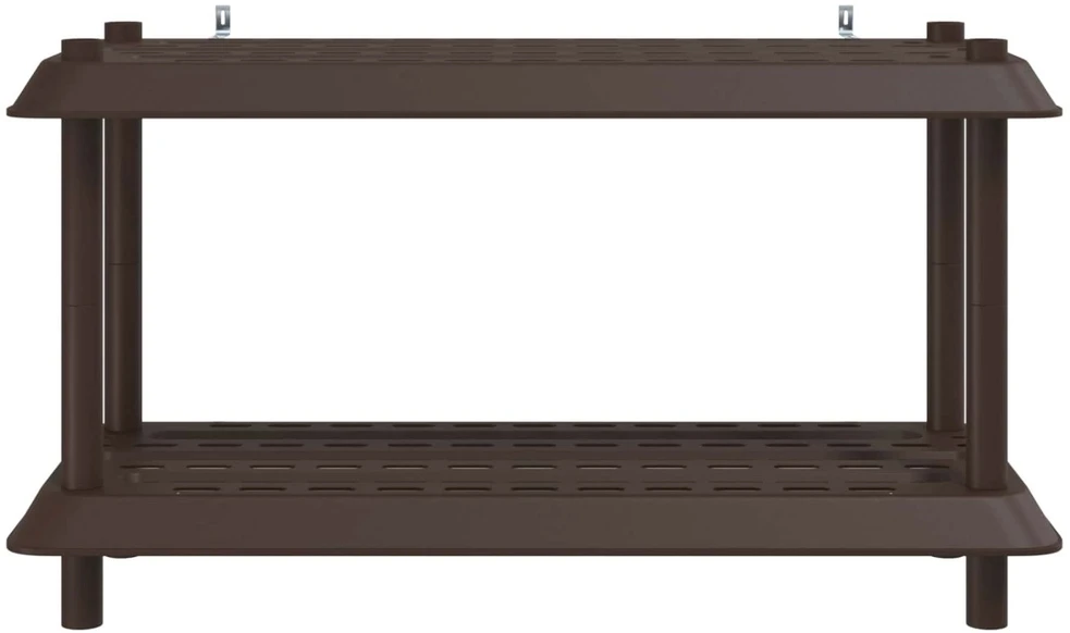 Lentynų sistema 2 lygiai 100 x 40 x 55,5 cm PP Ruda