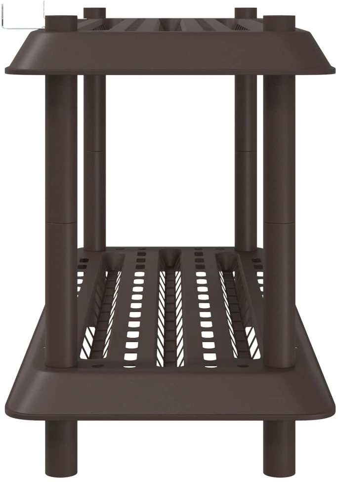 Lentynų sistema 2 lygiai 100 x 40 x 55,5 cm PP Ruda