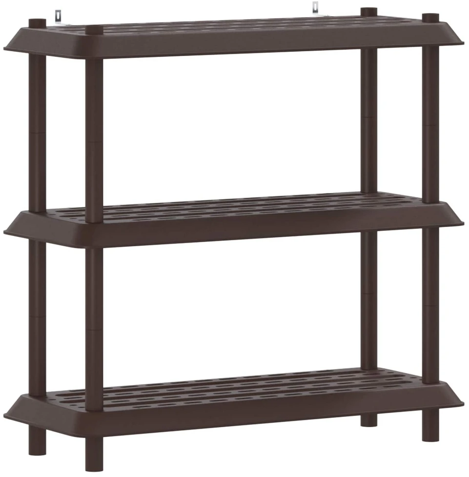 Lentynų sistema 3 lygiai 100 x 40 x 96 cm PP Ruda