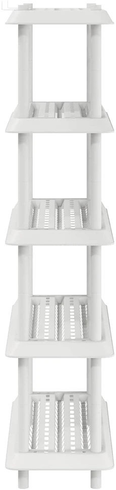 Lentynų sistema 5 lygiai 100 x 40 x 177 cm PP Balta