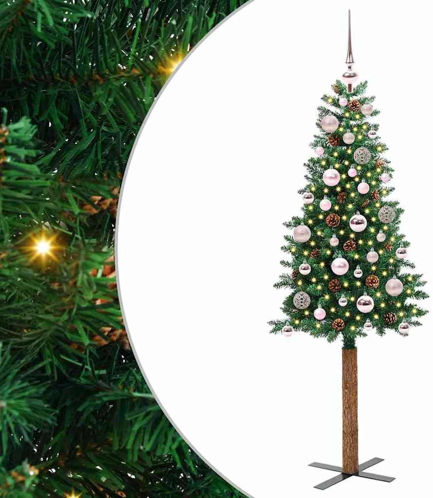 Lieknas Kalėdų eglutė Žalia 150 cm PVC ir kietasis pušų medis