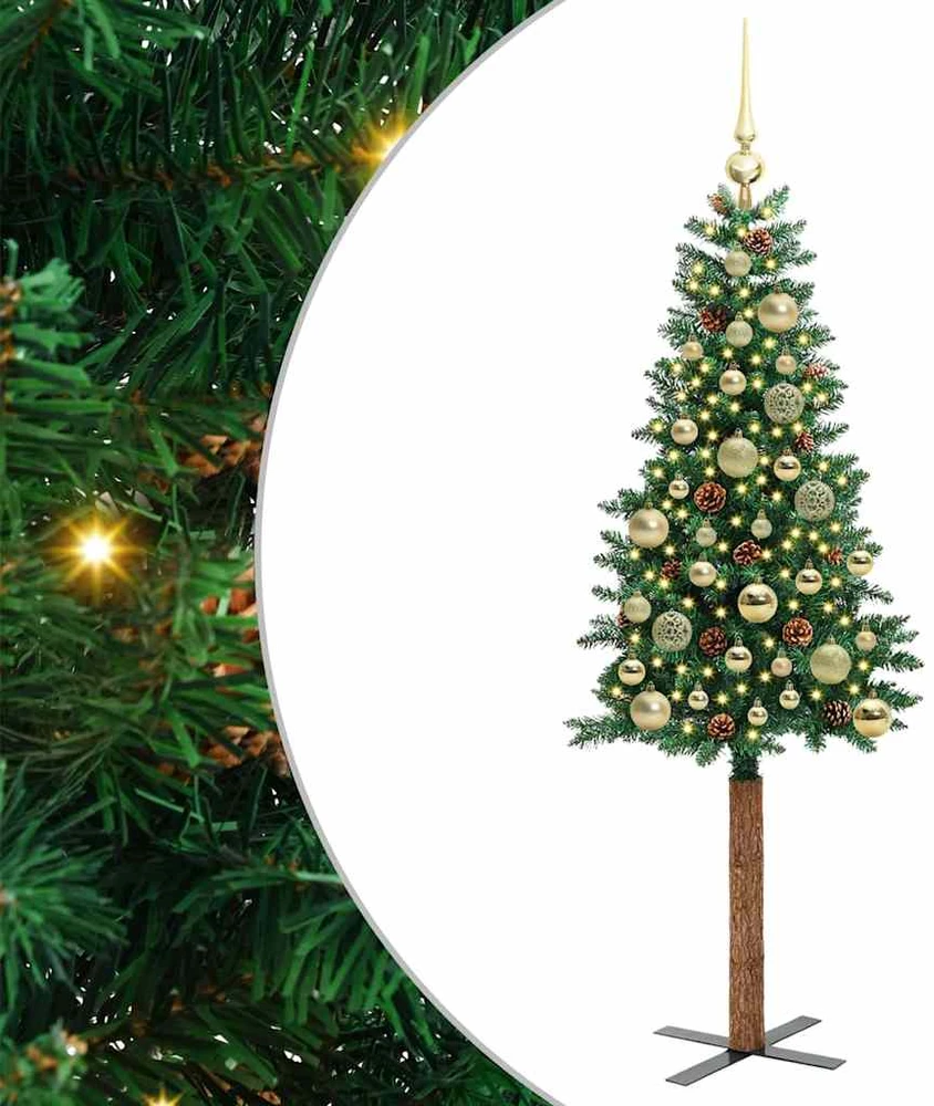 Lieknas Kalėdų eglutė Žalia 150 cm PVC ir kietasis pušų medis