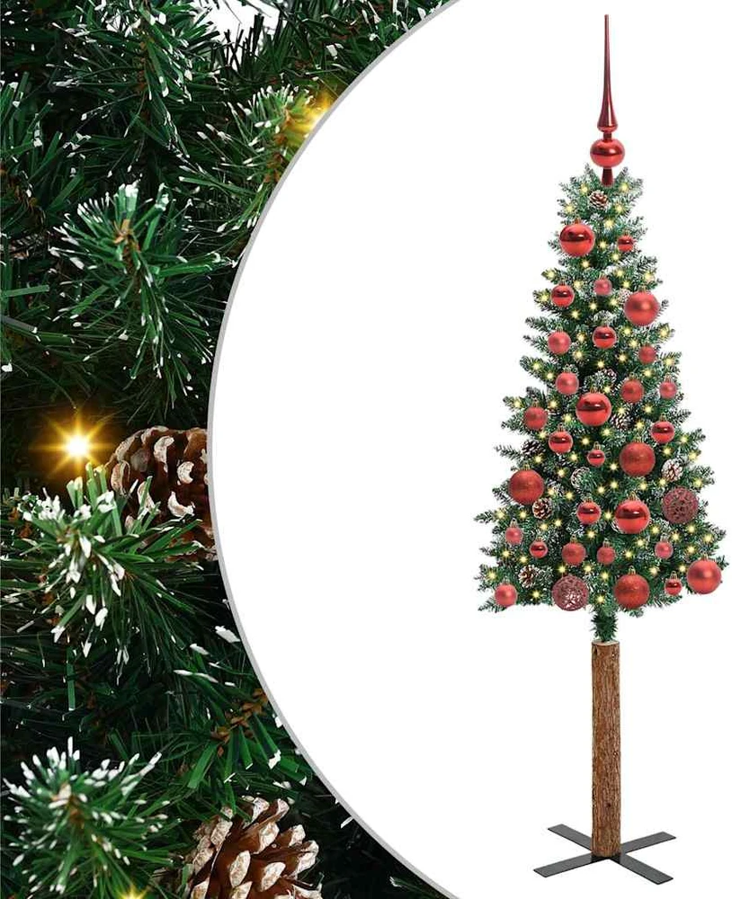 Lieknas Kalėdų eglutė Žalia 150 cm PVC ir kietasis pušų medis