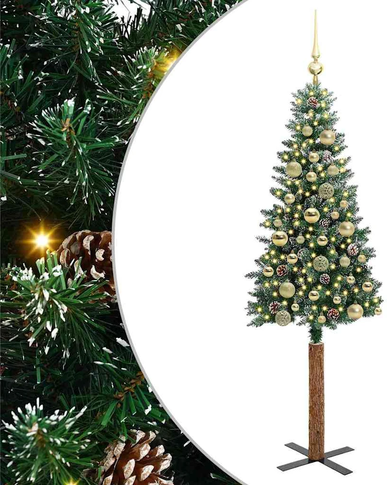 Lieknas Kalėdų eglutė Žalia 150 cm PVC ir kietasis pušų medis