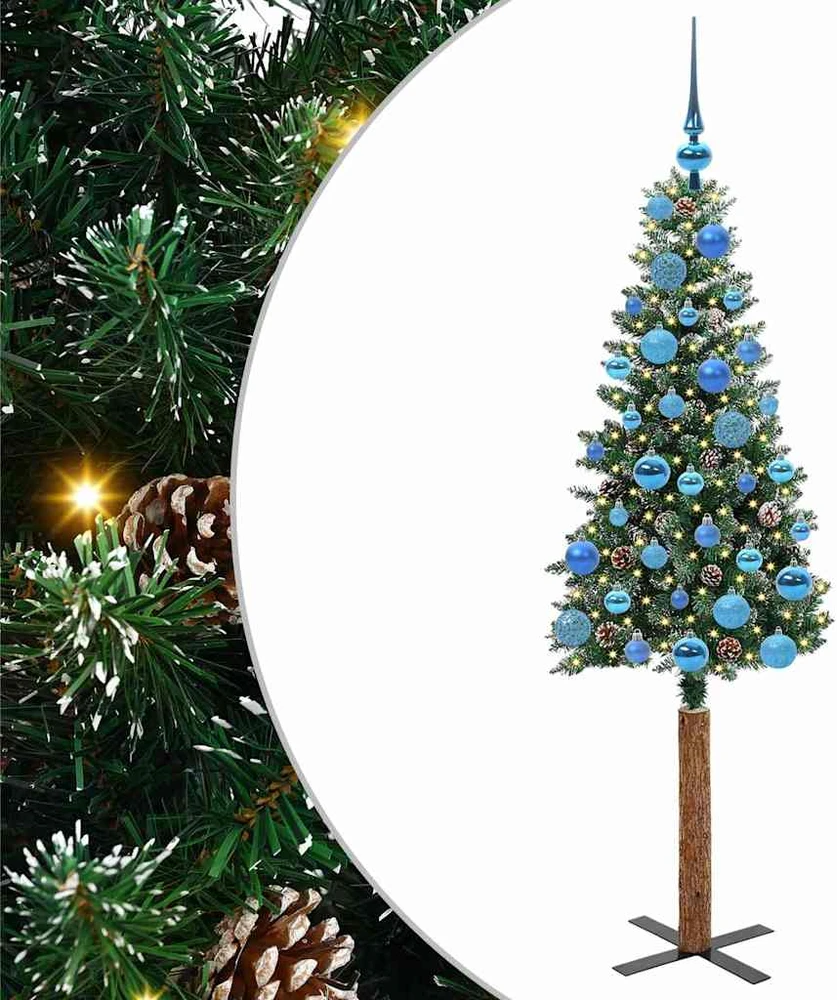Lieknas Kalėdų eglutė Žalia 150 cm PVC ir kietasis pušų medis
