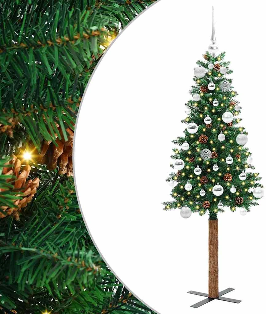 Lieknas Kalėdų eglutė Žalia 150 cm PVC ir kietasis pušų medis