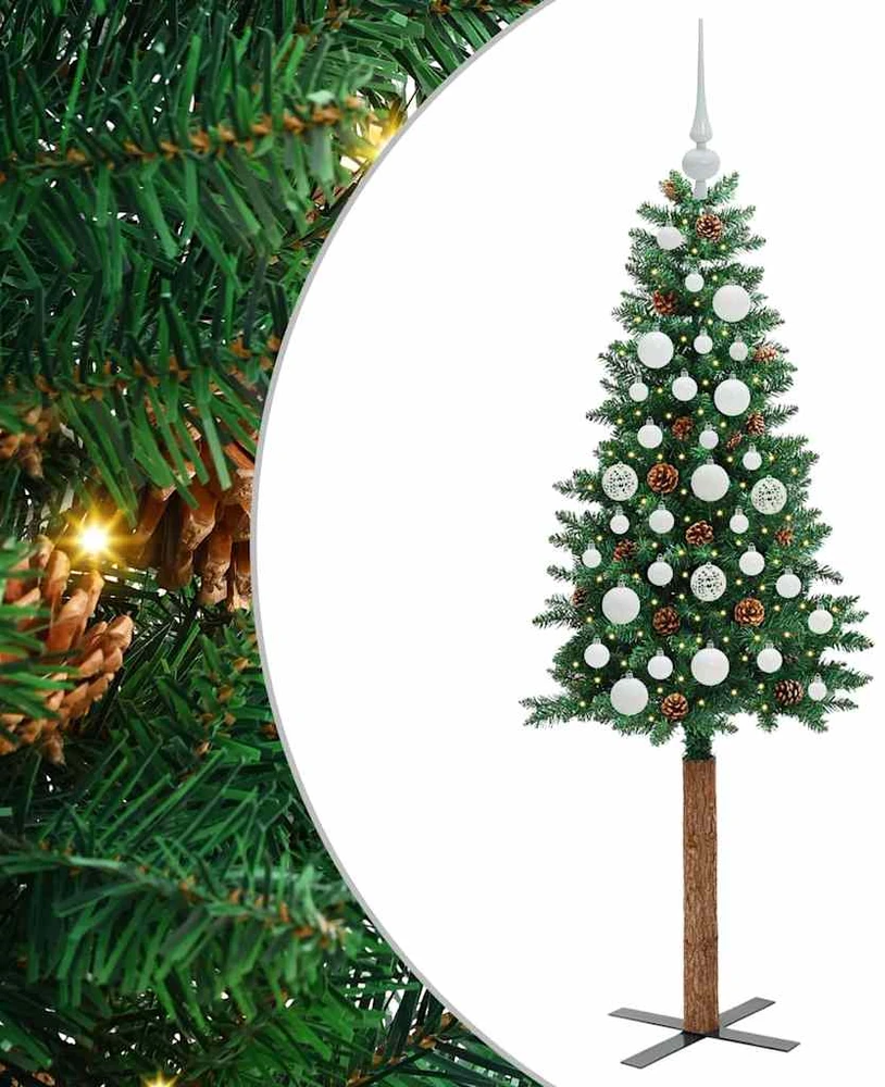 Lieknas Kalėdų eglutė Žalia 150 cm PVC ir kietasis pušų medis