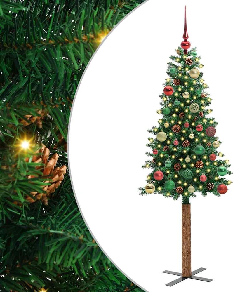 Lieknas Kalėdų eglutė Žalia 150 cm PVC ir kietasis pušų medis