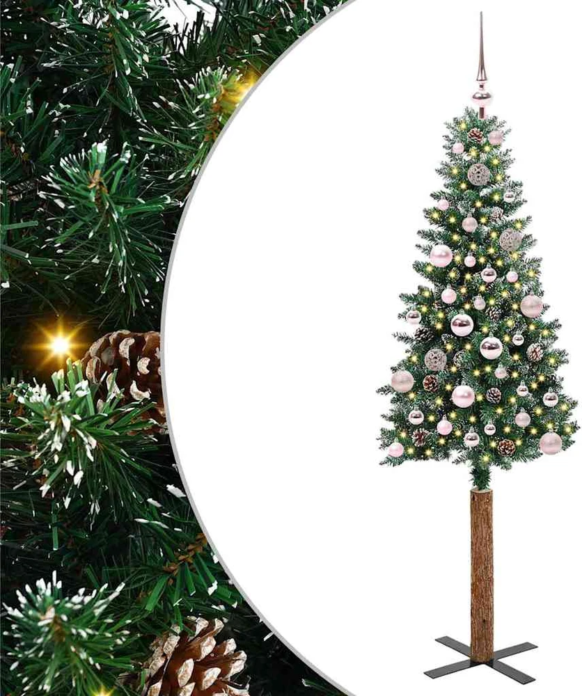 Lieknas Kalėdų eglutė Žalia 150 cm PVC ir kietasis pušų medis
