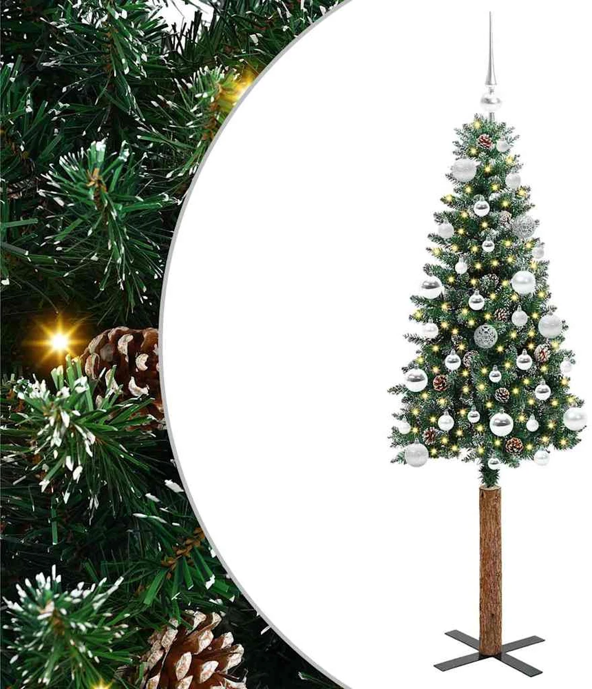 Lieknas Kalėdų eglutė Žalia 150 cm PVC ir kietasis pušų medis