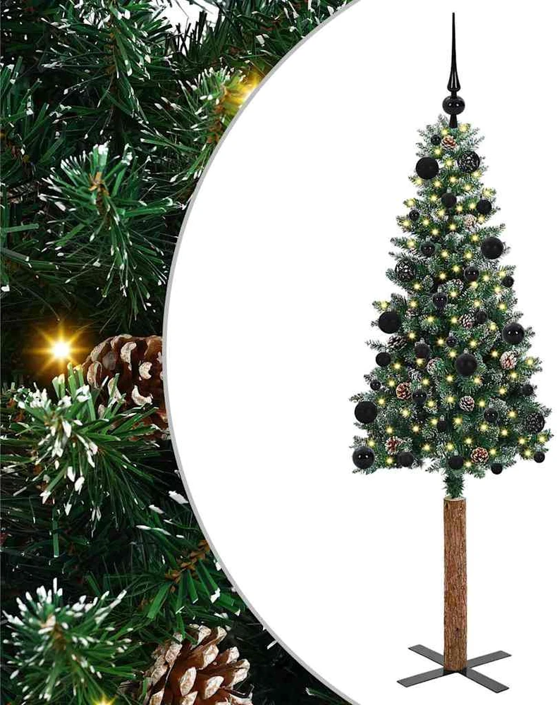 Lieknas Kalėdų eglutė Žalia 150 cm PVC ir kietasis pušų medis