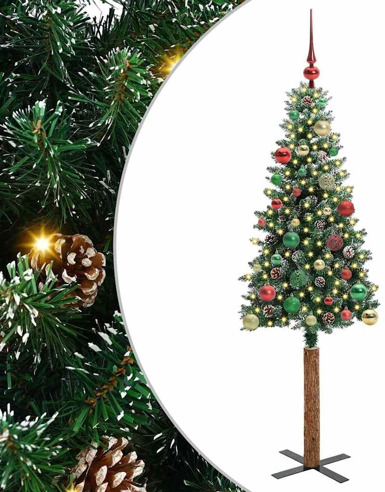 Lieknas Kalėdų eglutė Žalia 150 cm PVC ir kietasis pušų medis