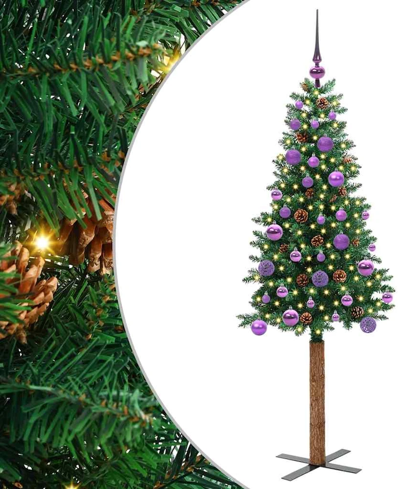 Lieknas Kalėdų eglutė Žalia 150 cm PVC ir kietasis pušų medis