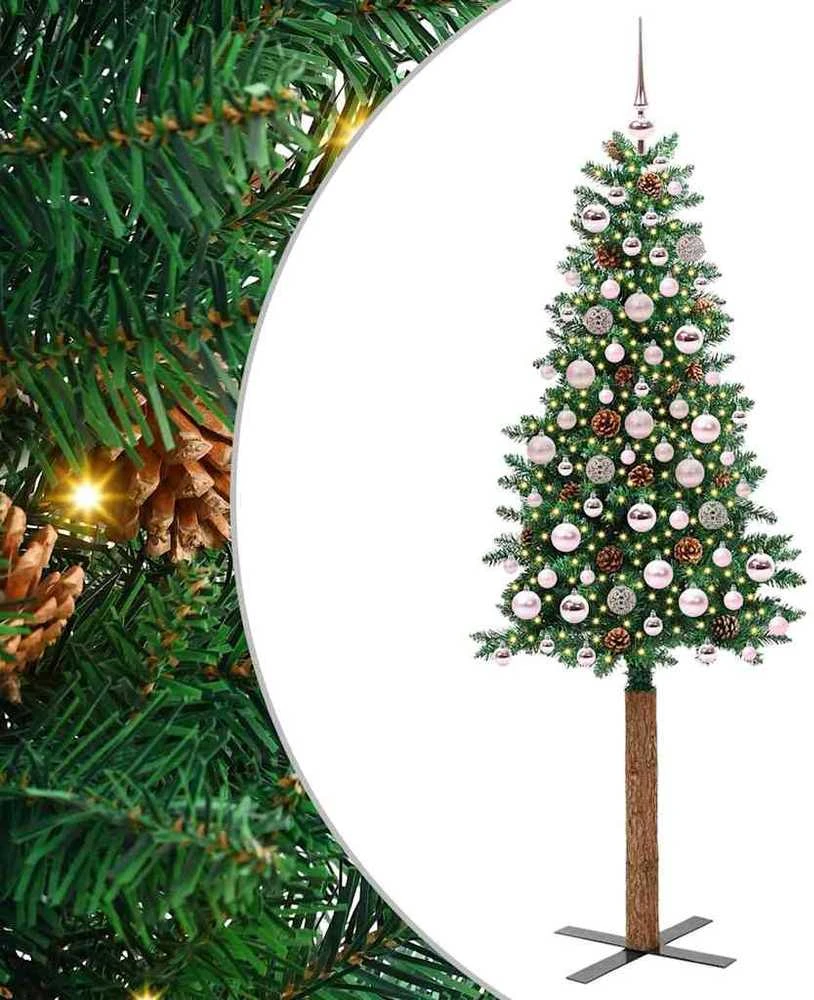 Lieknas Kalėdų eglutė Žalia 180 cm PVC ir kietasis pušų medis