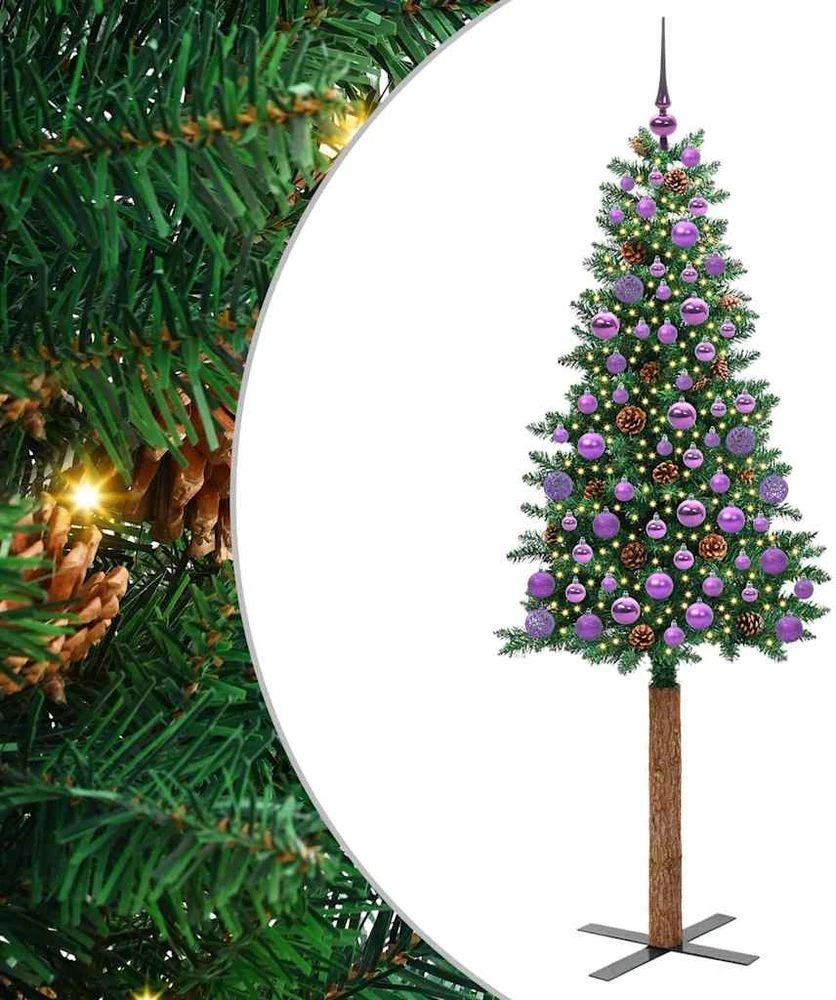 Lieknas Kalėdų eglutė Žalia 180 cm PVC ir kietasis pušų medis