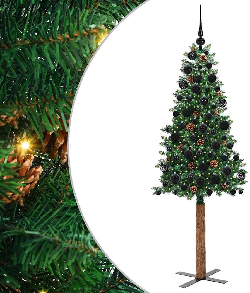 Lieknas Kalėdų eglutė Žalia 180 cm PVC ir kietasis pušų medis