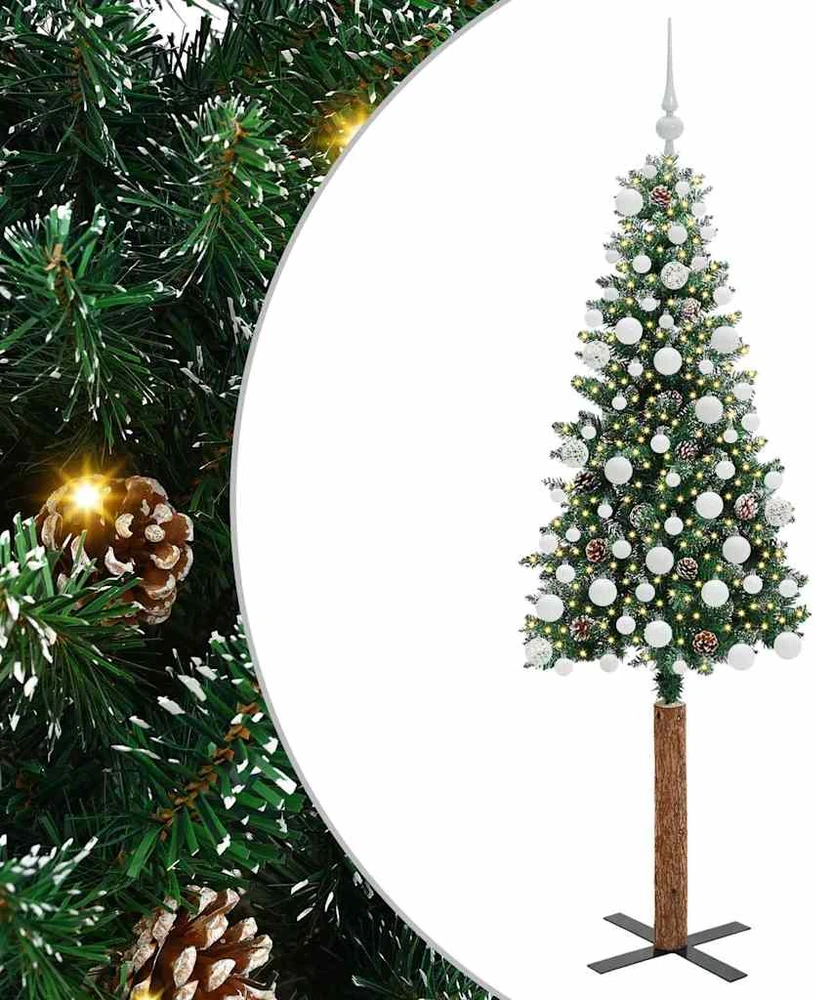 Lieknas Kalėdų eglutė Žalia 180 cm PVC ir kietasis pušų medis