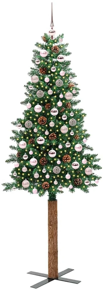 Lieknas Kalėdų eglutė Žalia 210 cm PVC ir kietasis pušų medis