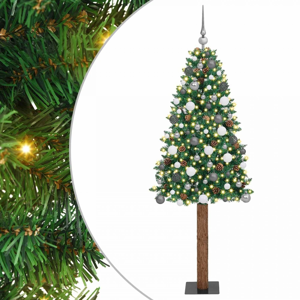 Lieknas Kalėdų eglutė Žalia 210 cm PVC ir kietasis pušų medis