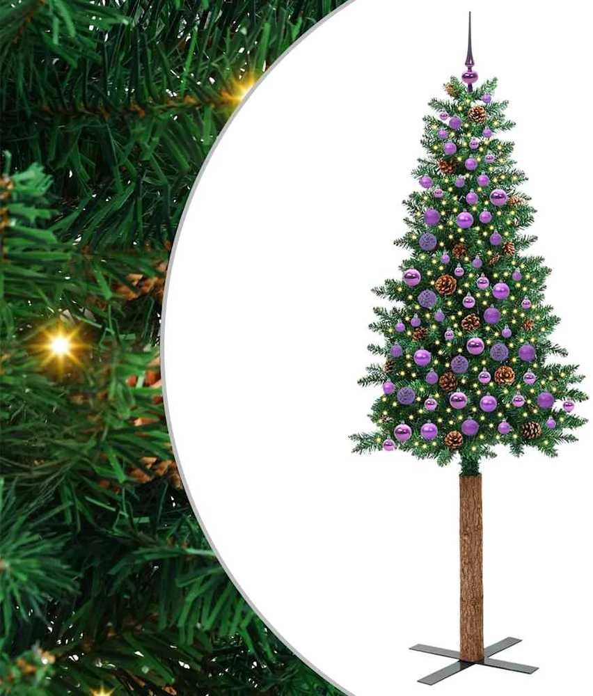 Lieknas Kalėdų eglutė Žalia 210 cm PVC ir kietasis pušų medis