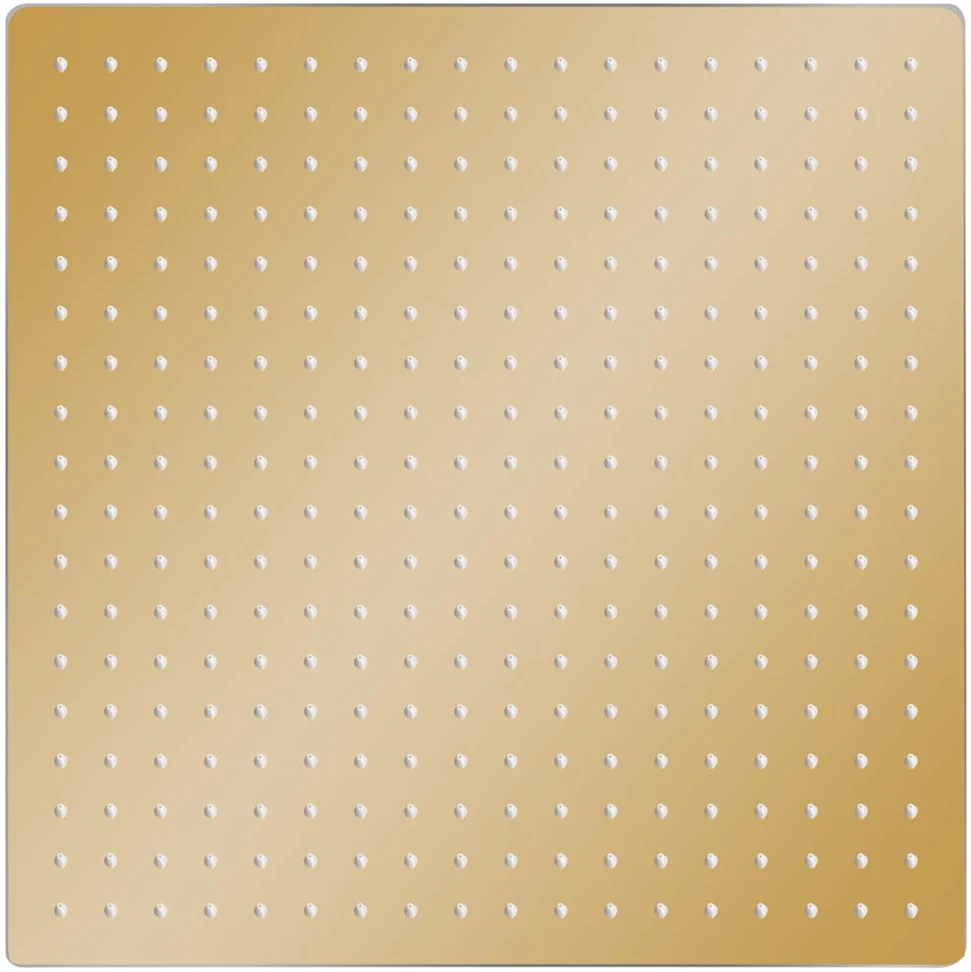 Lietaus dušo galvutė, auksinė, 50x50cm, nerūdijantis plienas
